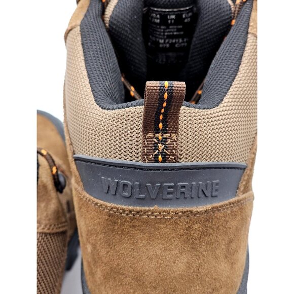 NWOB Wolverine Men's Brown Leather Hiking Waterproof Steel-Toe Boots Sz 12M 387 - Picture 12 of 15